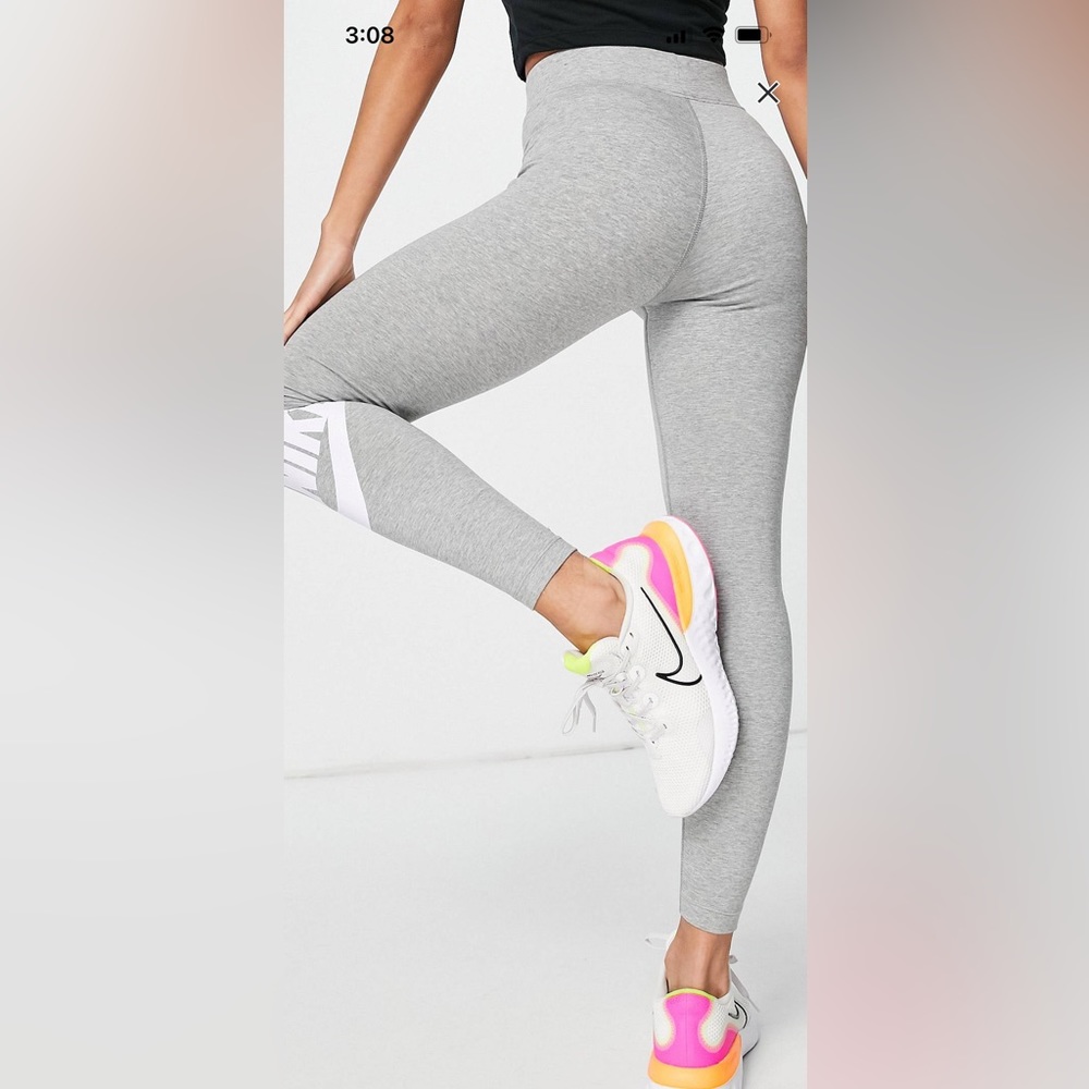 Nike High-rise Leggings in Gray